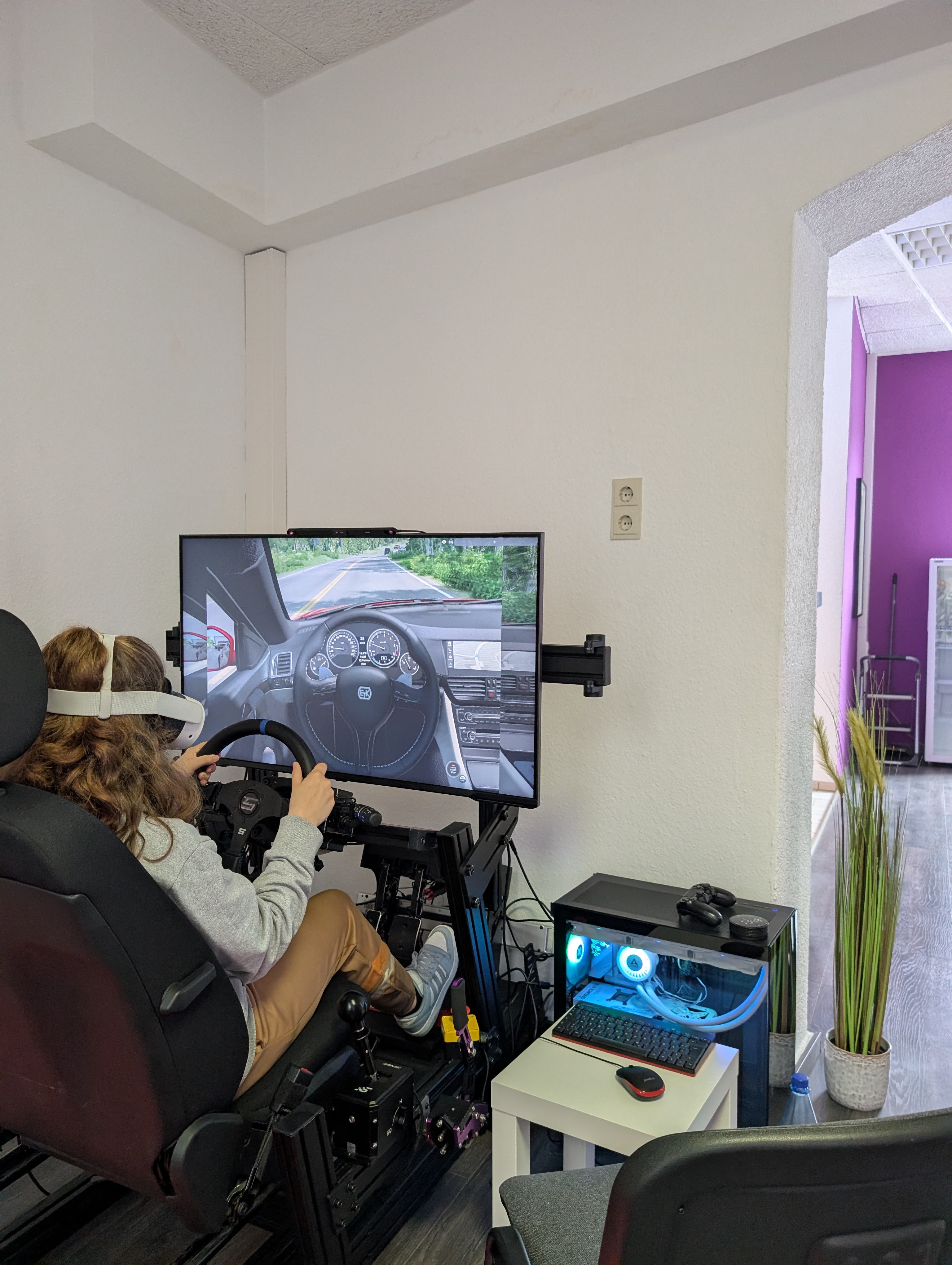 Simulator mit VR-Brille